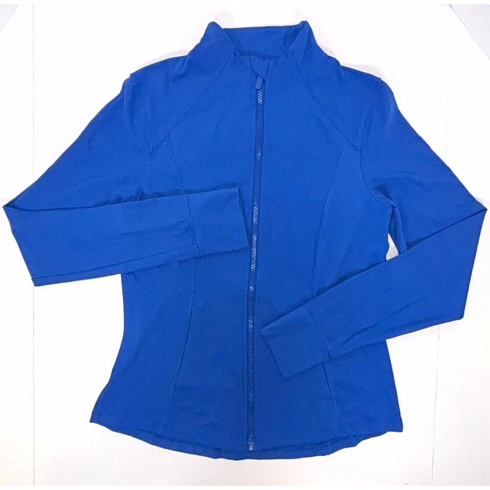 Member's Mark Full Zip Stretch Track Jacket Women's XS Blue Gym Yoga Warmup